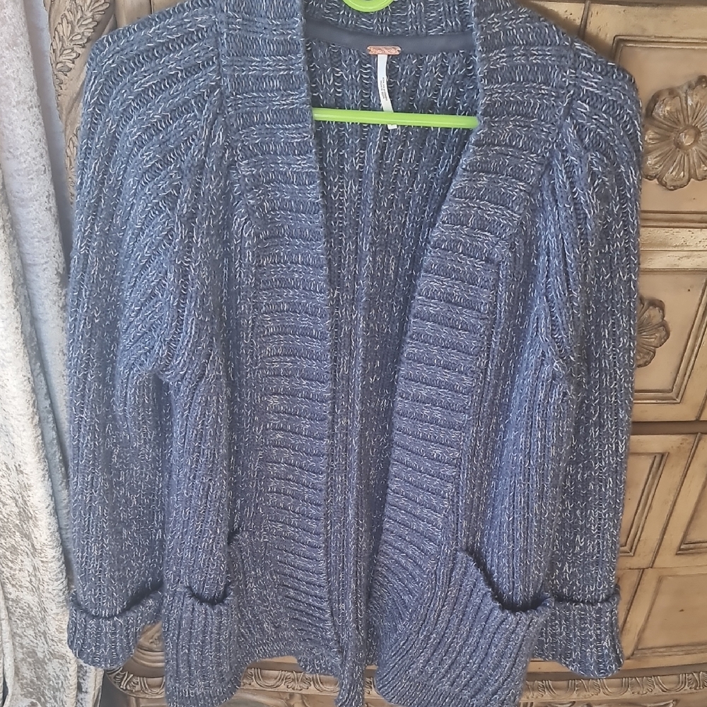 FP Movement by Free People Navy Knit Cardigan